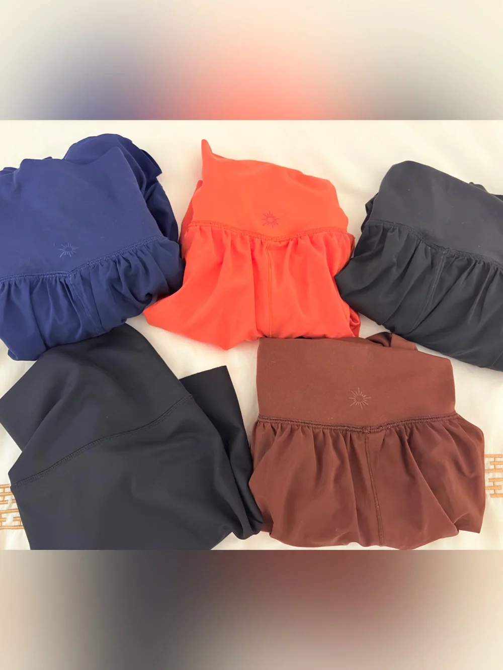 Aerie Offline Real Me Crossover Shorts, Lot of 5 Pair XXL & XL Brown Black Navy - Picture 9 of 11